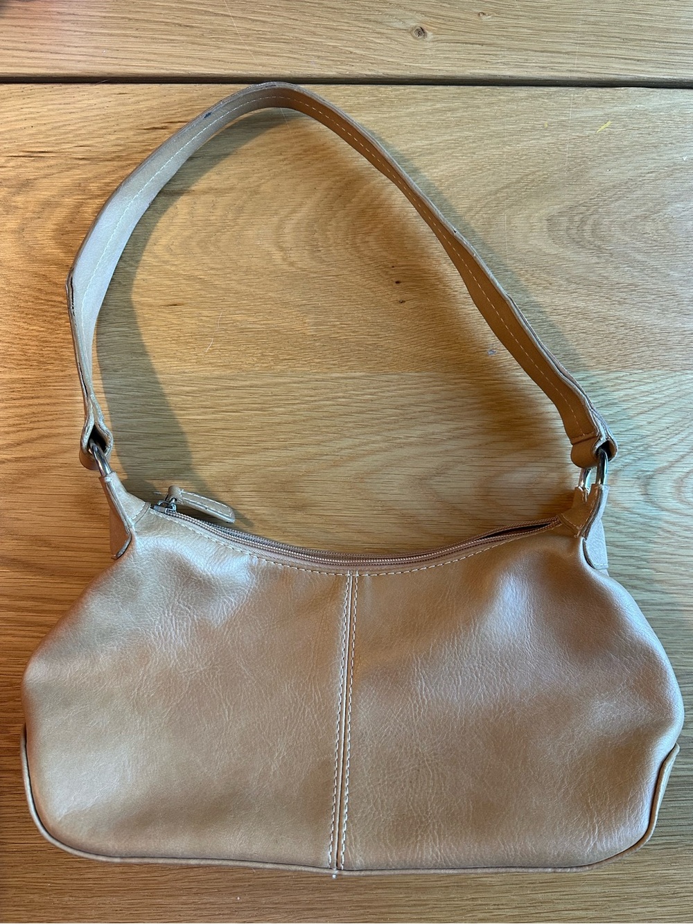 Genuine Sonoma Jean Co Y2K Taupe Baguette Shoulder Bag Purse - Picture 1 of 7